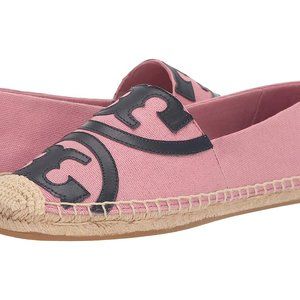 Tory Burch Women's Poppy Espadrille Flats Blushing Perfect Navy